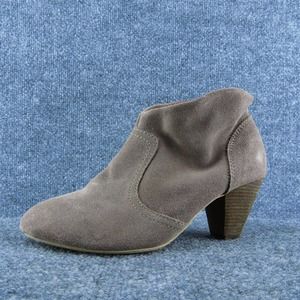 Chelsea Crew‎ Brown Suede Ankle Boots Women 40 Heeled Pull On Stylish
